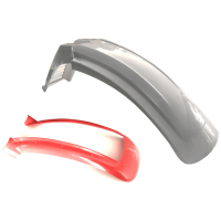 Guarda lamas frente CROSS / ENDURO branco ( com aba vermelha ) - HP